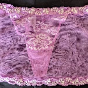 La Perla pink skirted thong 2/S/M New